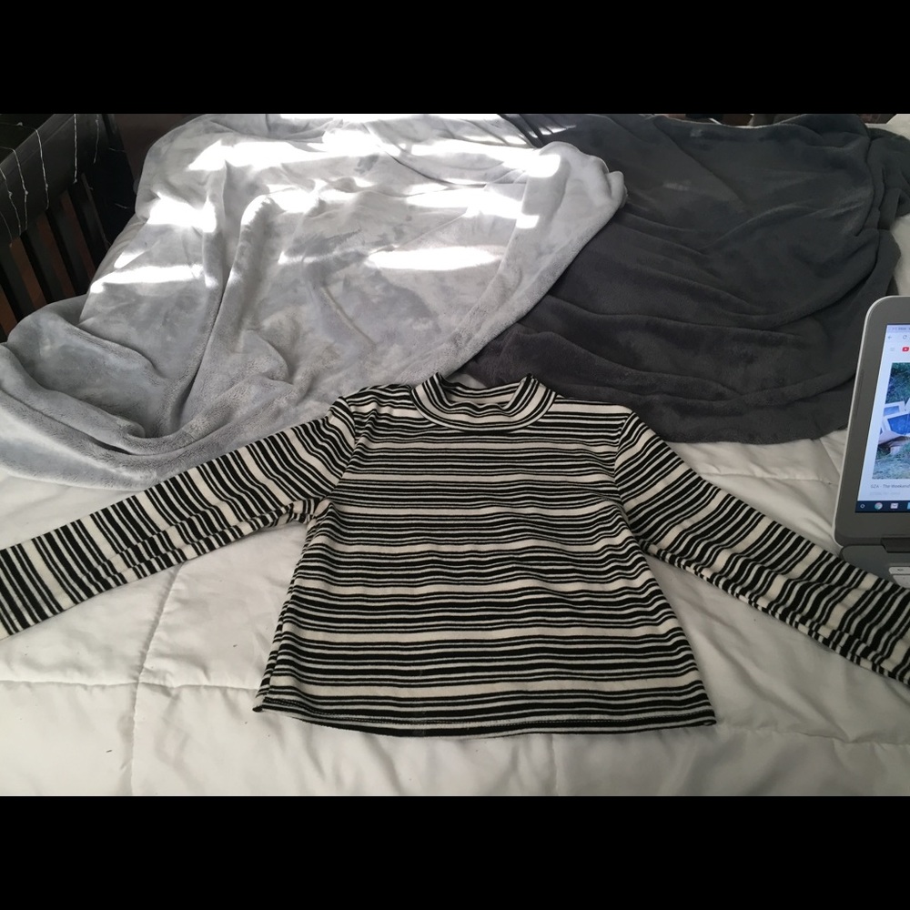 Black and white stripped long sleeve